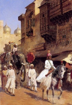 Príncipe Indio Y Desfile Ceremonia Árabe Edwin Lord Weeks Pinturas al óleo